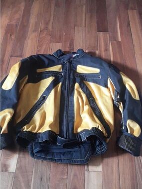 Men’s  Yellow and Black Dirt Biking Jacket